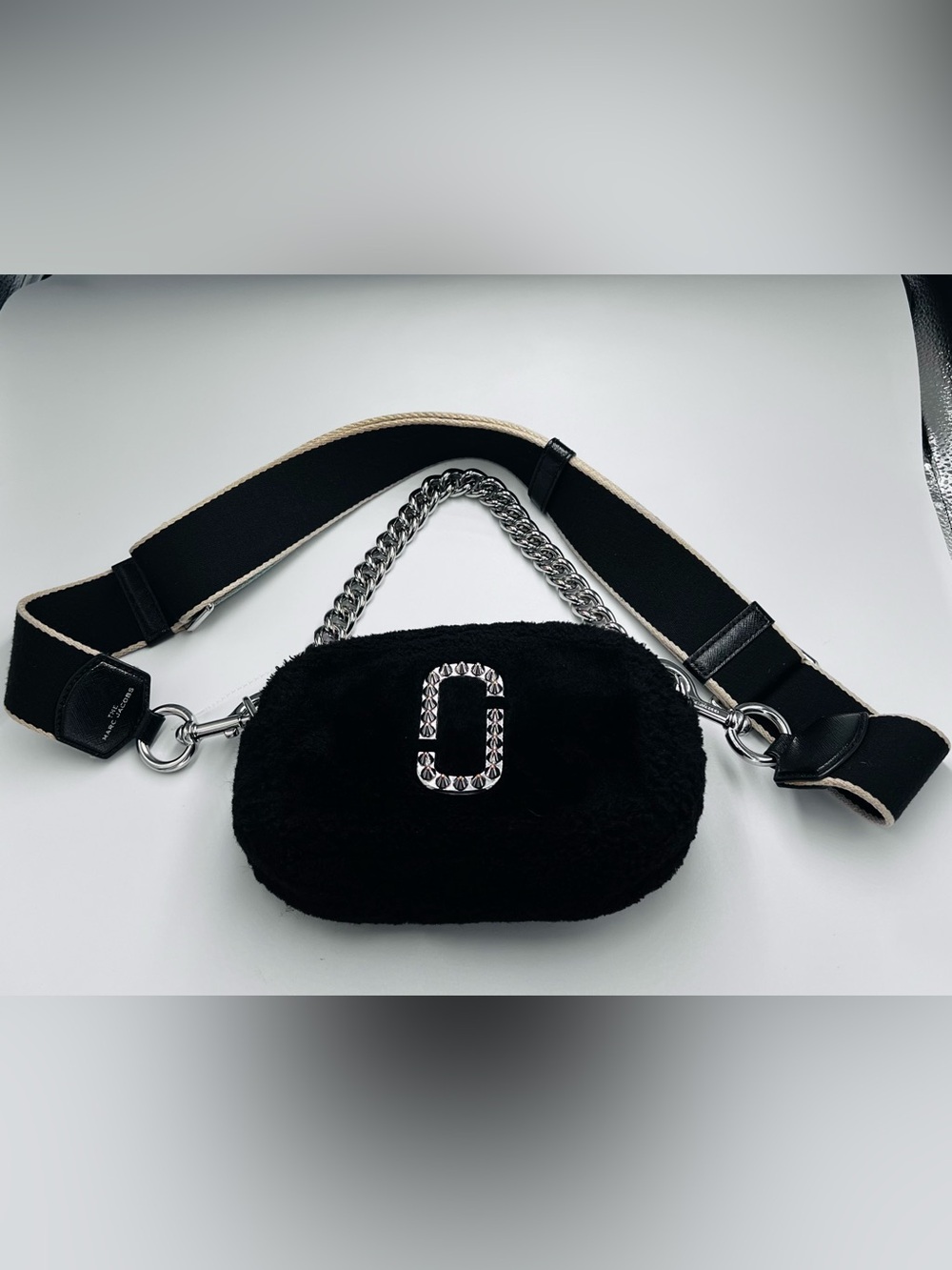MARC JACOBS Snapshot Faux Fur Camera Crossbody Bag
